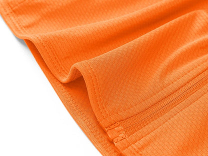 MAGCOMSEN Women's Long Sleeve Jackets Full Zip Lightweight UV Protection Hiking Shirts Athletic Jacket with Pockets Orange XL