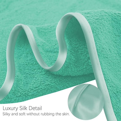 TENSTARS Luxury Silk Hemming Towel Set