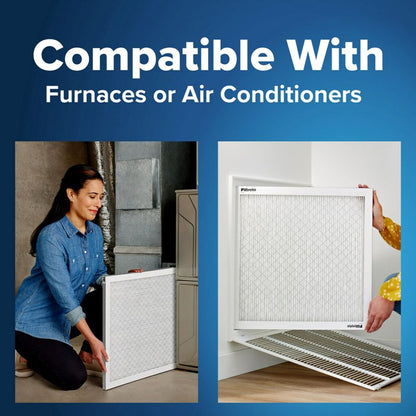 Filtrete 16x20x1 Air Filter MERV 5, 6-Pack AC Furnace HVAC, MPR 300 Basic Dust Defense, Pleated Electrostatic, Removes Lint