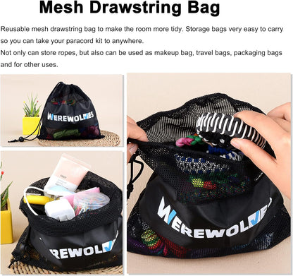 WEREWOLVES 28 Colors Paracord with Instruction, 10 Feet Each Parachute