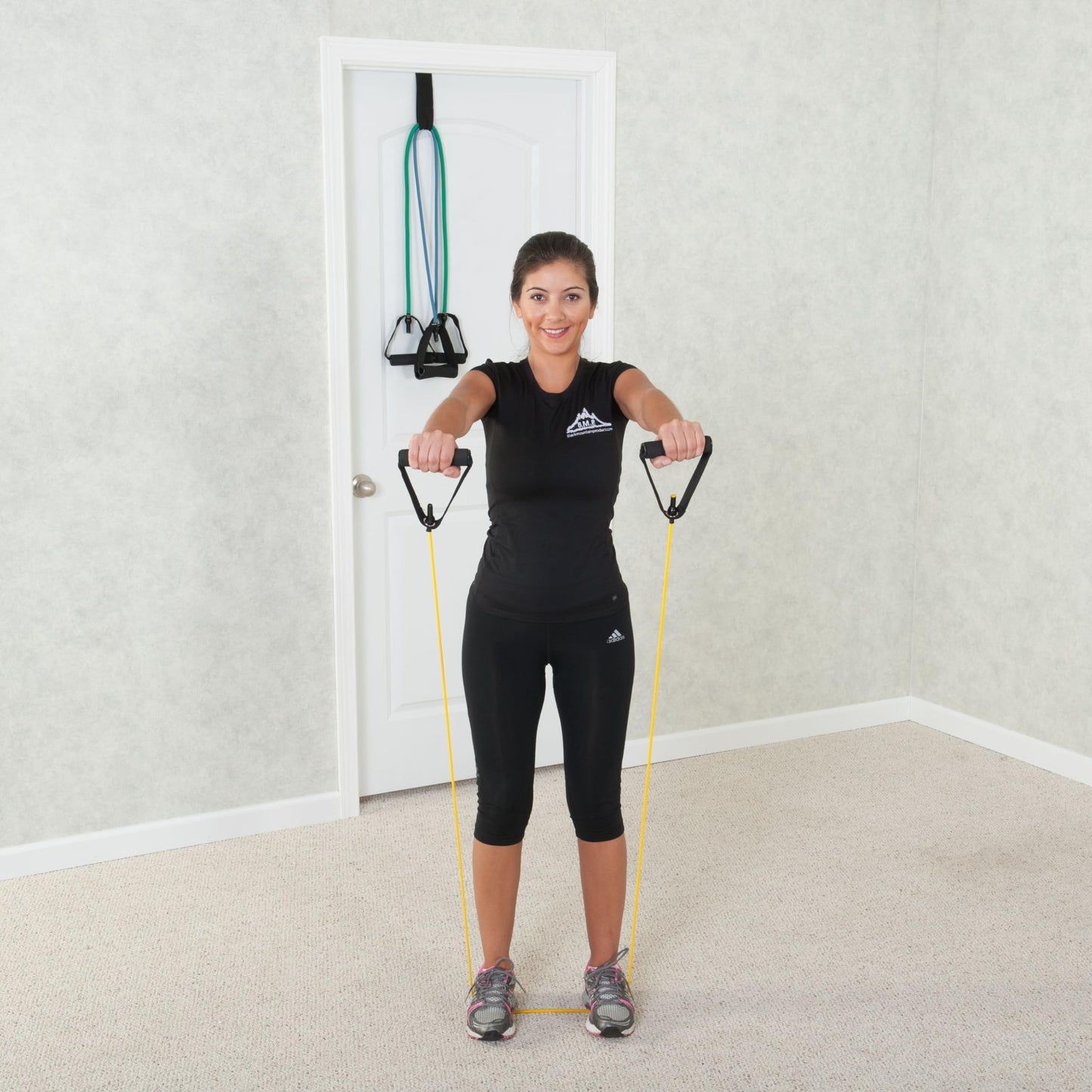 Black Mountain Products Single Resistance Band - Door Anchor and Starter Guide Included