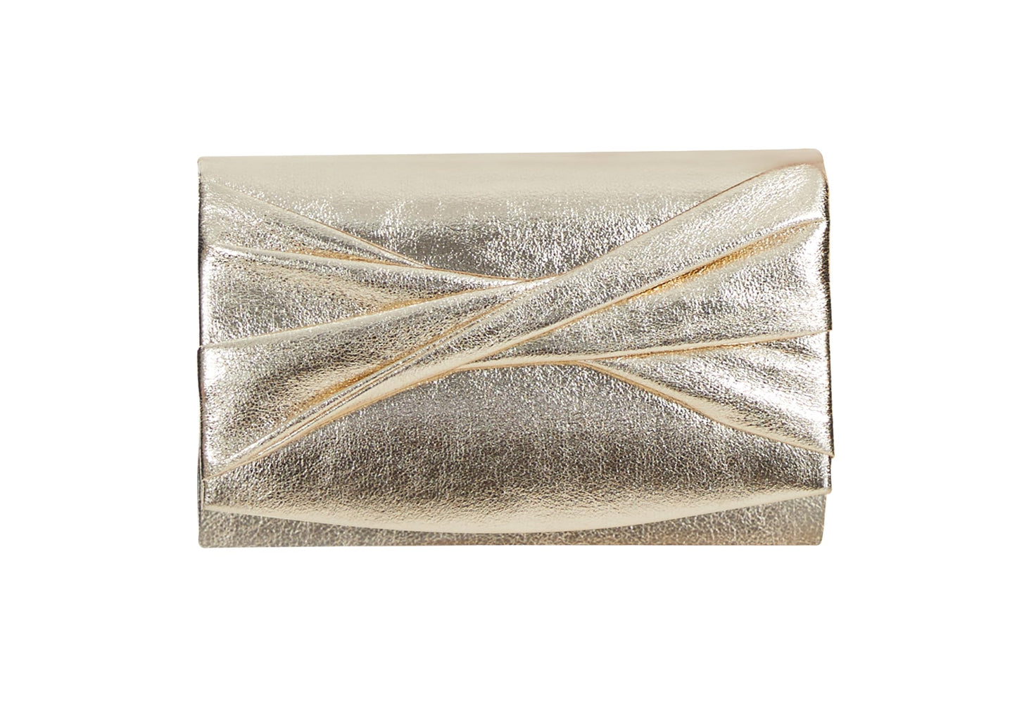 WHIMFINITY Formal Clutch Purse for Women Gold or Silver Clutch for Wedding, Prom, Evening Parties (Light Gold)