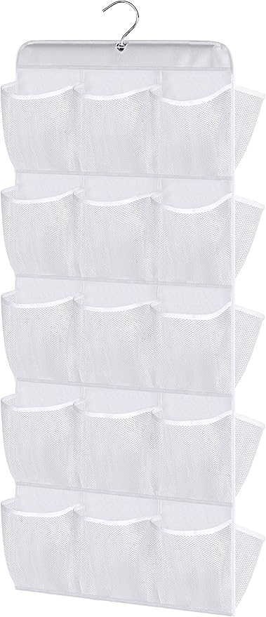 MISSLO 30 Large Pockets Dual Sided Hanging Baby Shoe Organizer