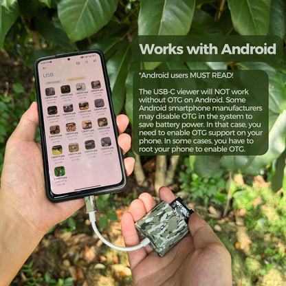 Trail Camera Viewer, Game Camera SD Card Reader for Hunters to View Images and Videos for iPhone 6S, SE, 7, 8, X, 11, 12, 13, 14 Series