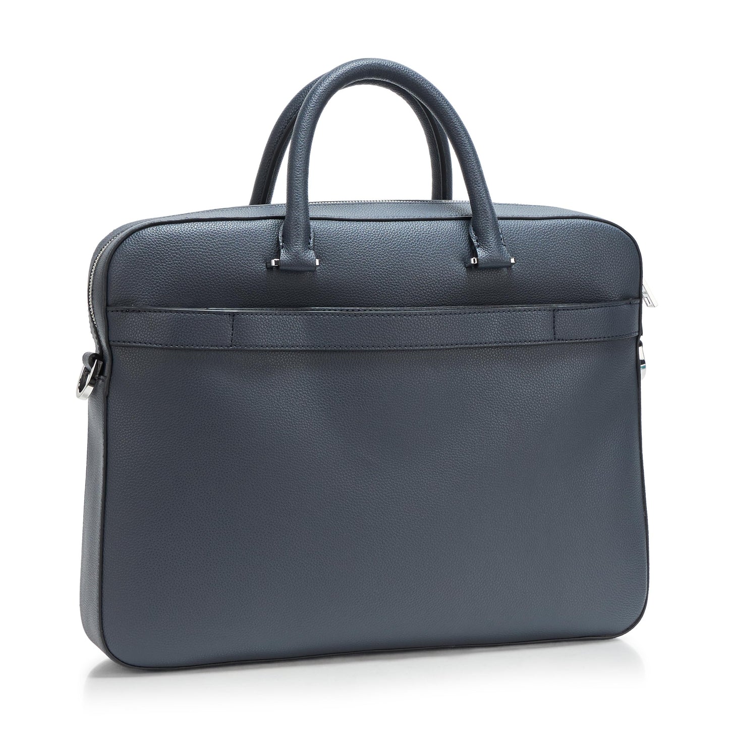 BOSS, Ray Soft Friendly Leather Brief Case, dusty blue, One Size