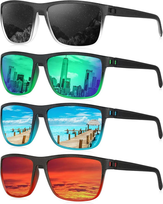 KALIYADI Men's Polarized Sunglasses - Classic UV Protection for Driving, Fishing, Golf | Stylish Design