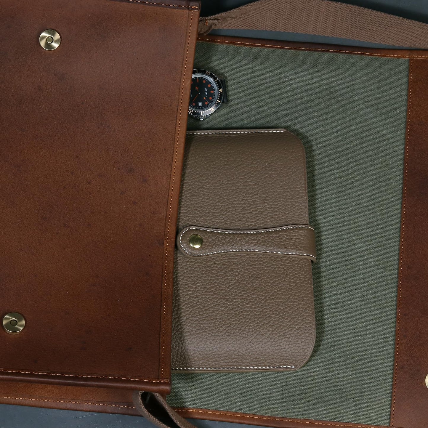Rmawrad Genuine Leather Laptop Sleeve 13 Inch, Precisely Compatible with MacBook Pro M2 2022 M1 2020-2016 & Mac Air M3 2024 M2 2022 M1 2020,IPad Pro 12.9/Air13/,can be Placed with Magic Keyboard