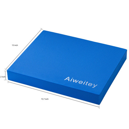 Stability Trainer Pad - Foam Balance Exercise Pad Cushion for Therapy, Yoga, Dancing Balance Training, Pilates,and Fitness (Blue c)