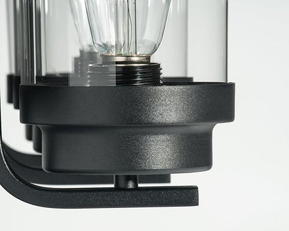 Bathroom Vanity Light Fixtures,Rustic Matte Black Vanity Lights 3 Bulb,Industrial Bathroom Light 3 Pack(Bulbs not Included)