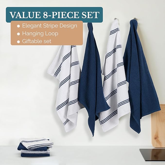 Casa Platino Dish Towels for Drying Dishes and Kitchen Towels and Dishcloths