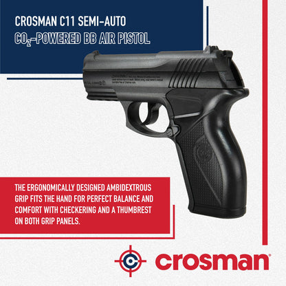 Crosman C11 Semi-Auto CO2-Powered BB Air Pistol