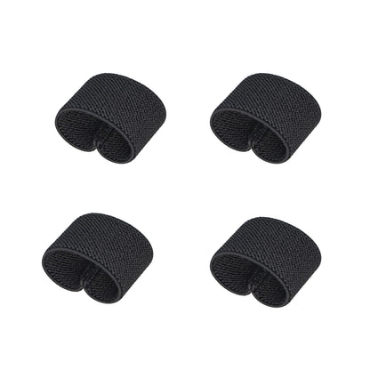 TACNEX Elastic Belt Keeper Strap Keepers Organizers Web Belt Stays Loop Backpack Strap Holder Retainer Band for 1.75" -2" Wide Belts/Straps (BK, 4 pcs)