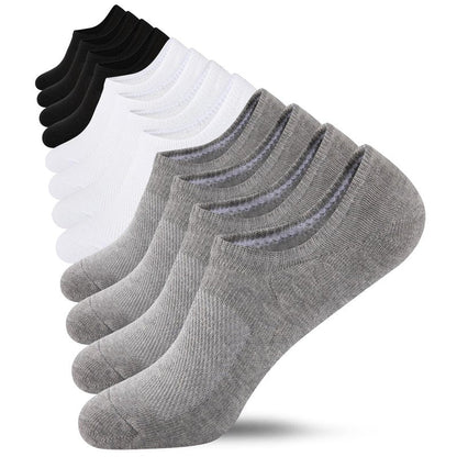 Heatuff No Show Socks Womens Cotton Low Cut Non Slip Casual Socks Invisible Flat Boat Liner Socks (6/9 Pairs)