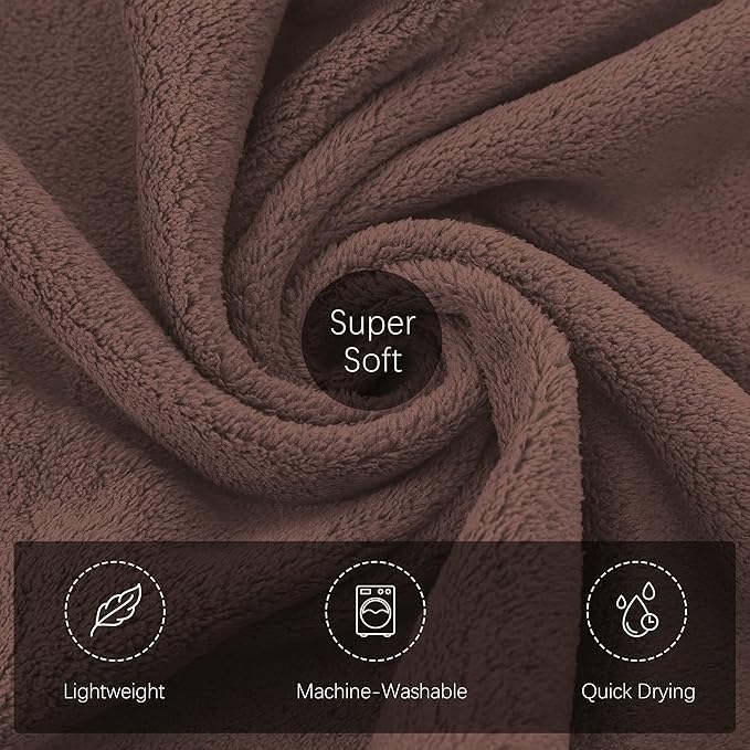 TENSTARS Silk Hemming Bath Towels