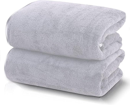 TENSTARS Silk Hemming Bath Towels