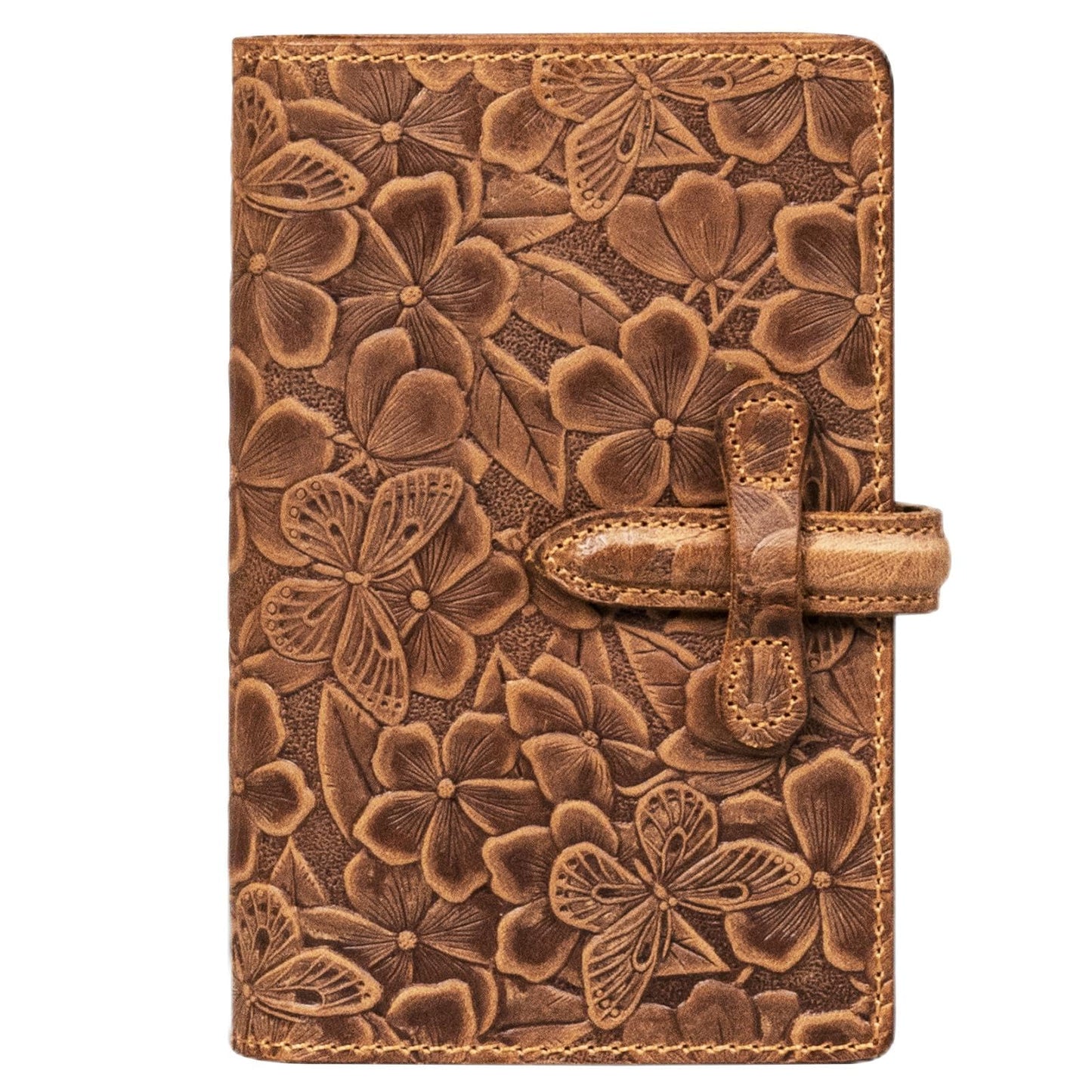 Thryxop Genuine Leather Passport Holder for Women Men - RFID Blocking Slim Travel Wallet，Brown