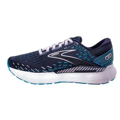 Brooks Women's Glycerin GTS 20 Supportive Running Shoe - Peacoat/Ocean/Pastel Lilac - 9.5 Medium