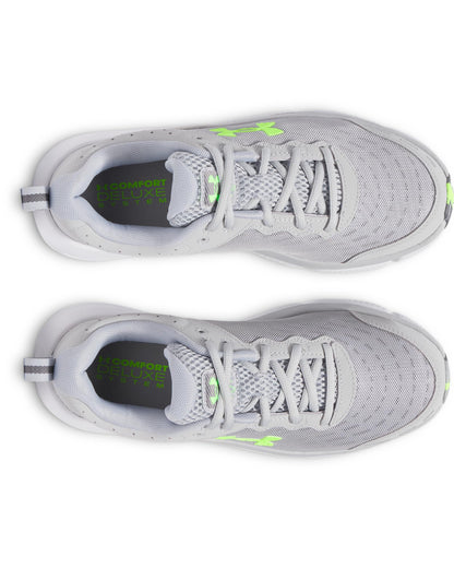 Under Armour Men's Charged Assert 10DISC, (011) Mod Gray/Mod Gray/Hyper Green, 8, US