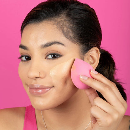 Freeman Puffs N' Stuff Powder Puffs + Liquid Sponges 8 Count Set, Makeup Blending Sponges For Liquid & Cream Foundation & Concealer, Triangle Powder Puff For Setting Powder, Vegan & Cruelty Free