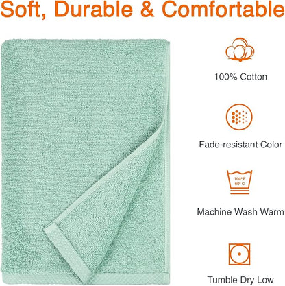 Amazon Basics 2-Pack Quick-Dry Lightweight Moisture Absorbing Bath Towel