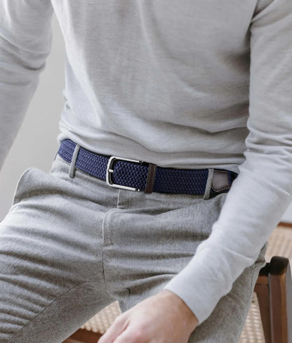 CHAOREN Stretch Mens Belt - Braided Elastic Golf Belt for Men 1 3/8"- Fits Casual Jeans & Shorts