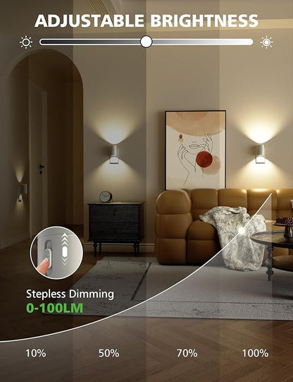 Night Lights Plug Into Wall,Dimmable LED Nightlight with Dusk to Dawn Sensor,0-100LM Adjustable Brightness,3 Color Temperatures,Night Light for Hallway Bathroom Stair Bedroom,White,4 Pack