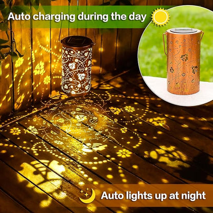 Ladybug Solar Lanterns Outdoor Waterproof Hanging Solar Lights Ladybug Gifts for Women Men Metal Decorative LED Ladybug Lanterns for Garden Decor,Yard,Patio,Lawn,Tabletop,Pathway,Landscape