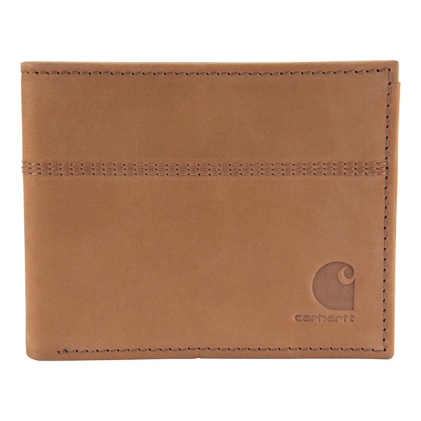 Carhartt Men’s Full Grain Saddle Leather Wallets, RFID Blocking Bifold, Trifold, and Front Pocket Options, Gifts for Men