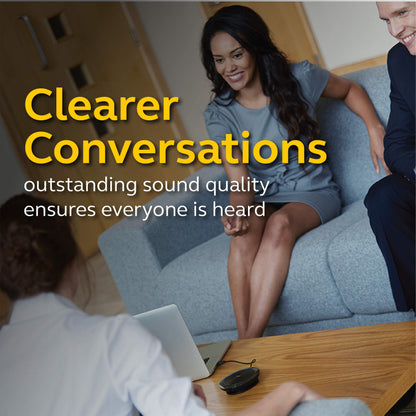 Jabra Speak 510+ Portable Speaker for Music and Calls Black