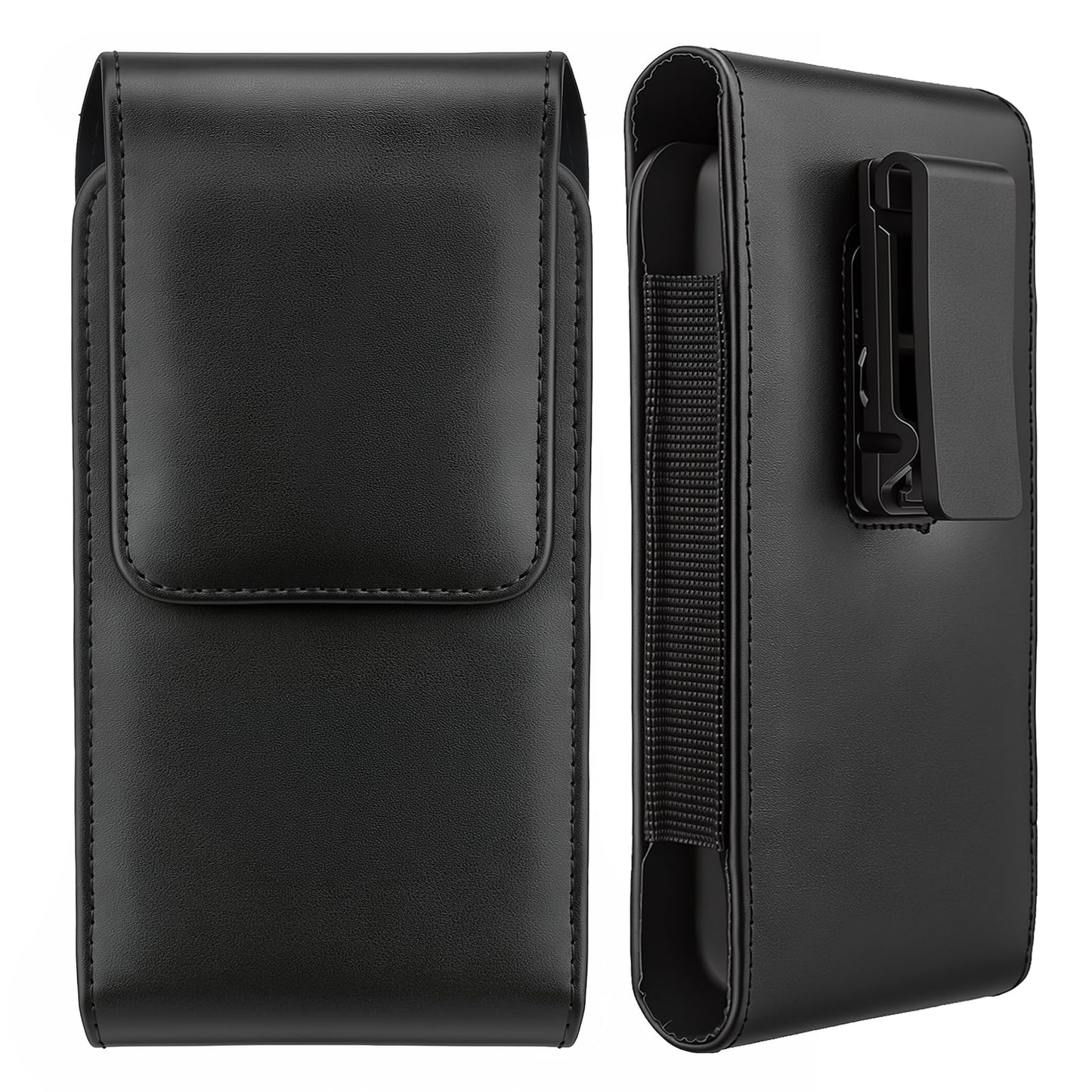 Mngijar for Samsung Galaxy A17 A16 A15 A14 A13 A56 5G A54 A36 5G A35 A32 Phone Belt Case Holster for Galaxy S25 S24 S23 S22 Ultra A42 5G A26 A25 A23 Belt Clip Phone Holder Pouch (Black1, XL)