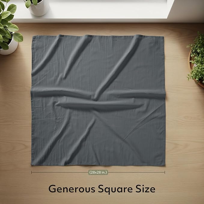 Utopia Kitchen Light Grey Flour Sack Towels 100% Cotton Tea Towels