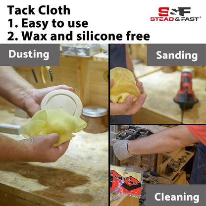 5 inch Wet Dry Sanding Discs Hook & Loop 60 pcs, 400 600 800 1000 1500 2000 Grit Silicon Carbide Orbital Sander Sandpaper, Assortment with Tack Cloth, for Automotive Wood Metal by S&F STEAD & FAST