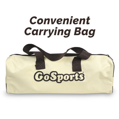 GoSports Premium Wooden Ring Toss Game with Carrying Case, Outdoor Fun for Kids and Adults
