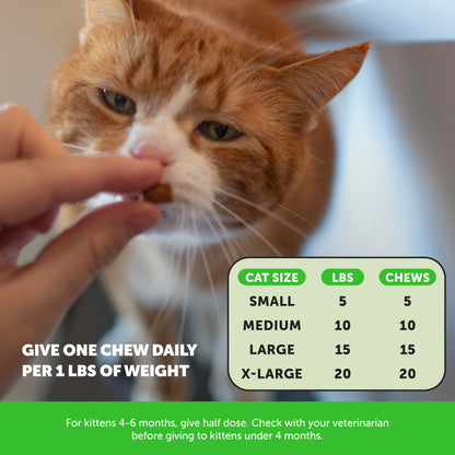 Cat Hairball Support Crunchy & Creamy Chews, Hairball Remedy Cat Treats, Furball Treatment, Supports Skin & Coat, Digestion, Vitamins & Hairball Medicine, Chicken (90-Day Supply)