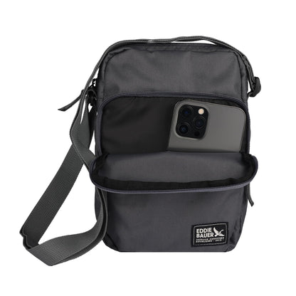 Eddie Bauer Jasper Crossbody Bag with Zippered Main Compartment and Adjustable Shoulder Strap