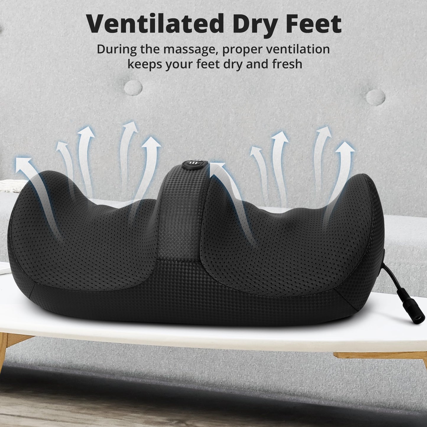 Medcursor Shiatsu Foot Massager with Heat | Foot and Calf Massager with Massage Roller, Deep Massage for Plantar Fasciitis, Pain Relief, Neuropathy, Relax for Home or Office Use (Not Cordless)