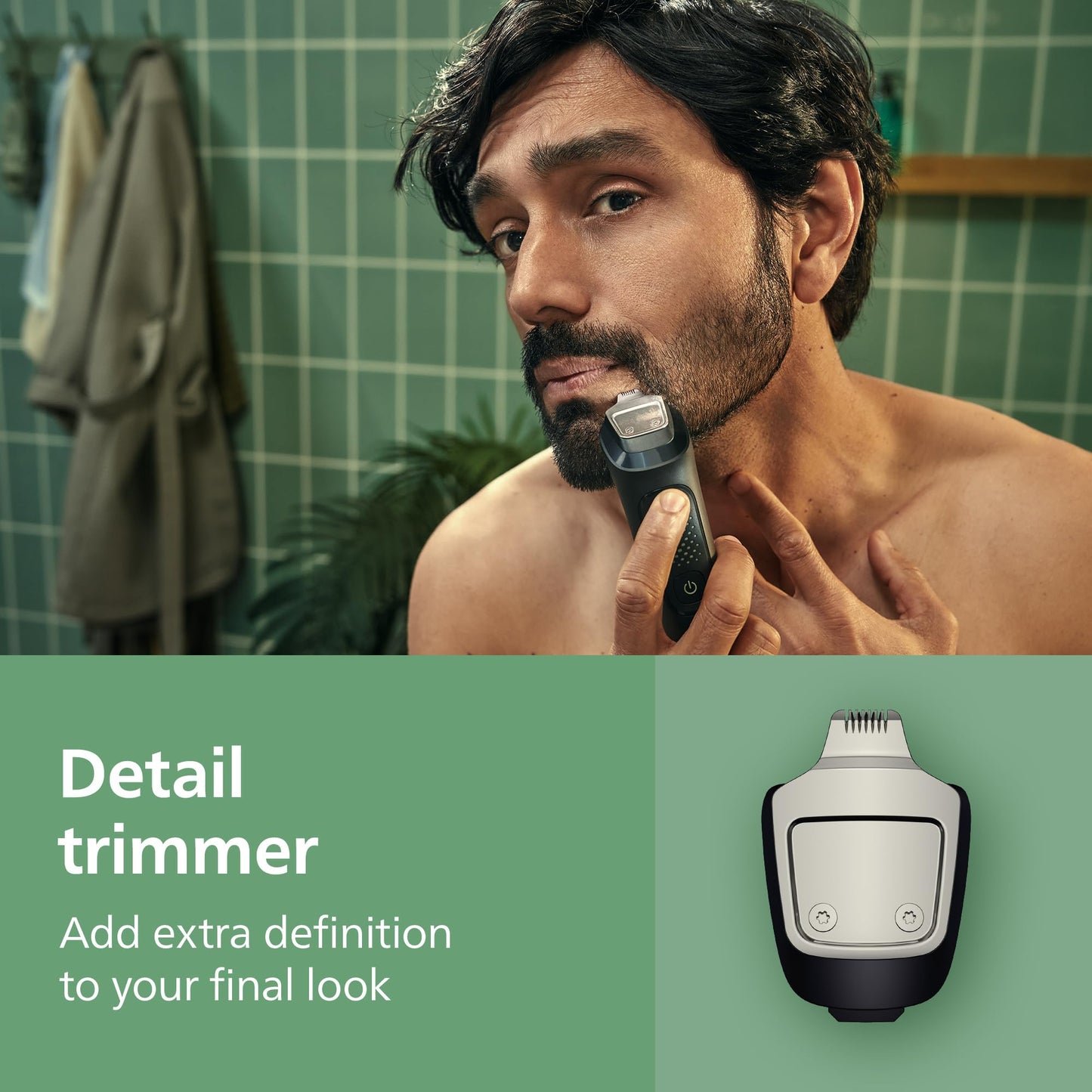 Norelco Philips Multigroom 3000 Series, All-in-One Trimmer, Beard Trimmer and Hair Clipper, 15-Piece Men's Grooming Kit for Head, Beard, Face, Nose, Ears, No Blade Oil Needed, Soft Pouch, MG3770/40