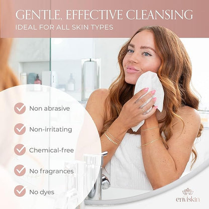 50 Disposable Face Towels Plant-Based Makeup Remover Wipes