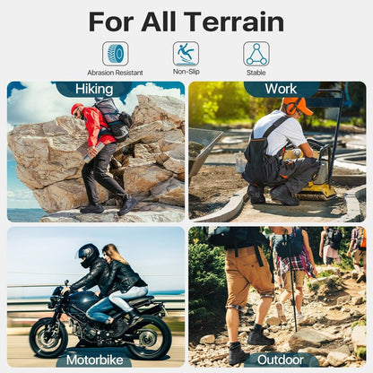 FREE SOLDIER Men's Waterproof Hiking Boots Lightweight Outdoor Mid Trekking Climbing Boots Men(Tan 12)