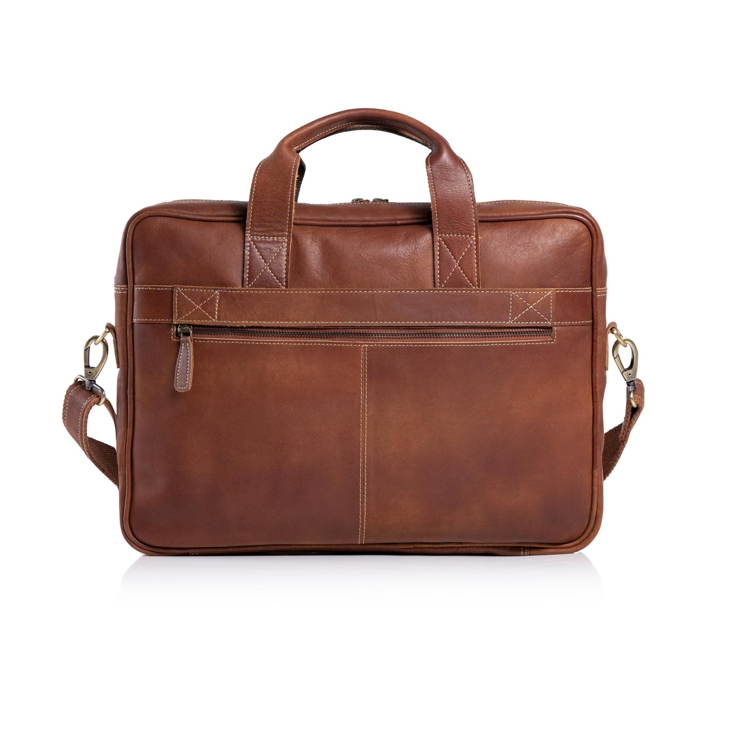 KomalC Leather briefcase 16 inch Laptop Messenger Bag for Men and Women Best Office Satchel Bag