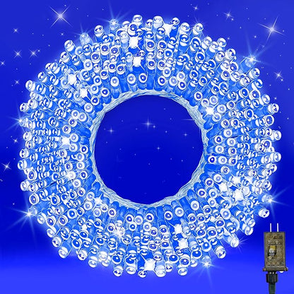 70FT with 210 LEDs – Designed with 210 LEDs on a 70FT Strand, These Lights Create a Dazzling Blue Glow That’s Ideal for Wrapping Trees, Decorating Windows, Stair Rails, or patios(Blue)