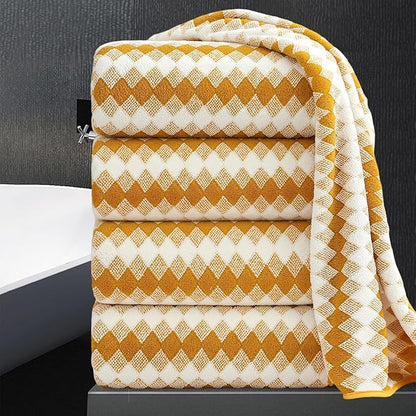 4 Piece Bath Towel Set Oversized Bath Sheet 35"x70" Bathroom Towel Extra Large