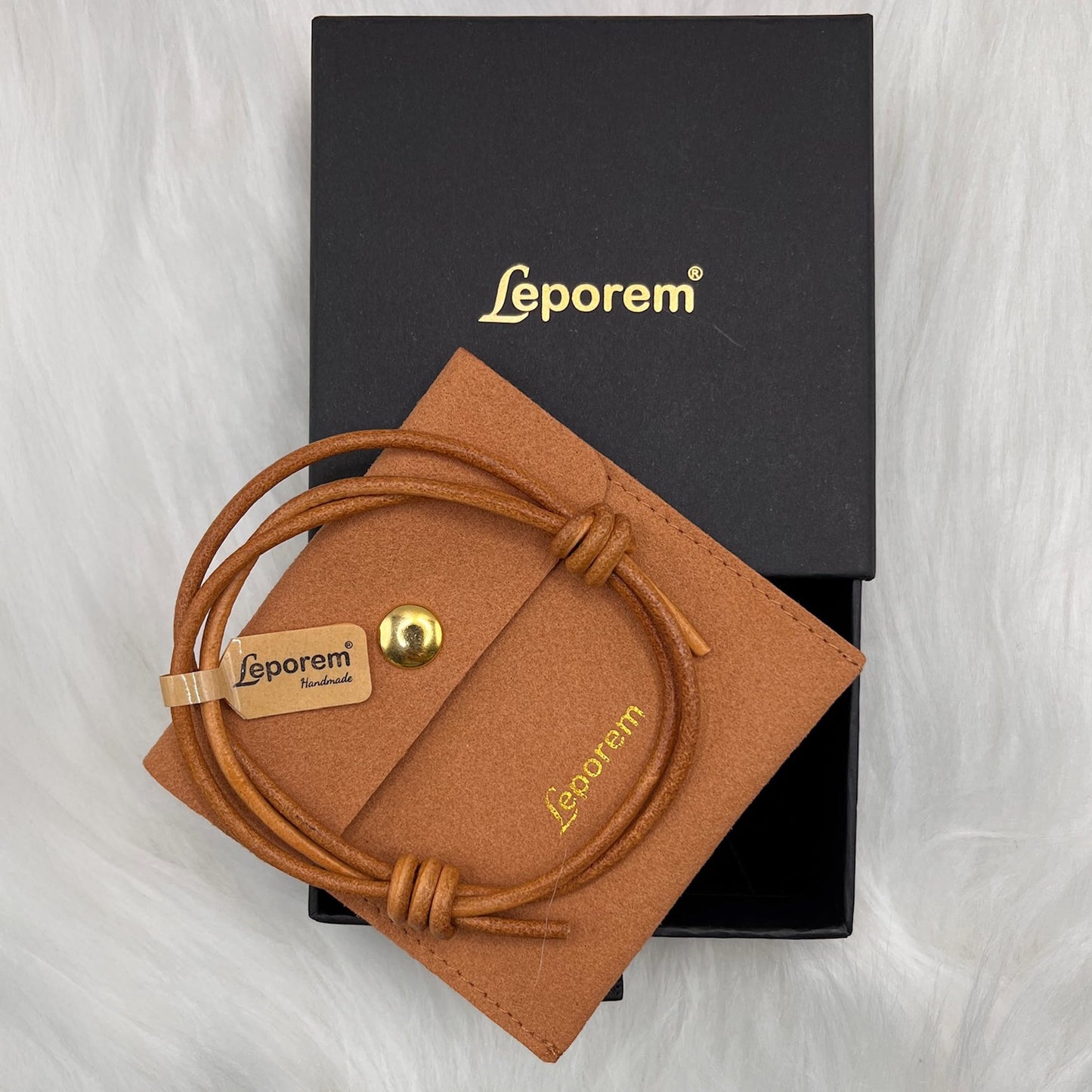 Leporem 3mm Brown Wide Chestnut Strap Rustic Cowboy Hiker Rugged Outdoorsy Woodsy Retro Style (Brown, 3mm)