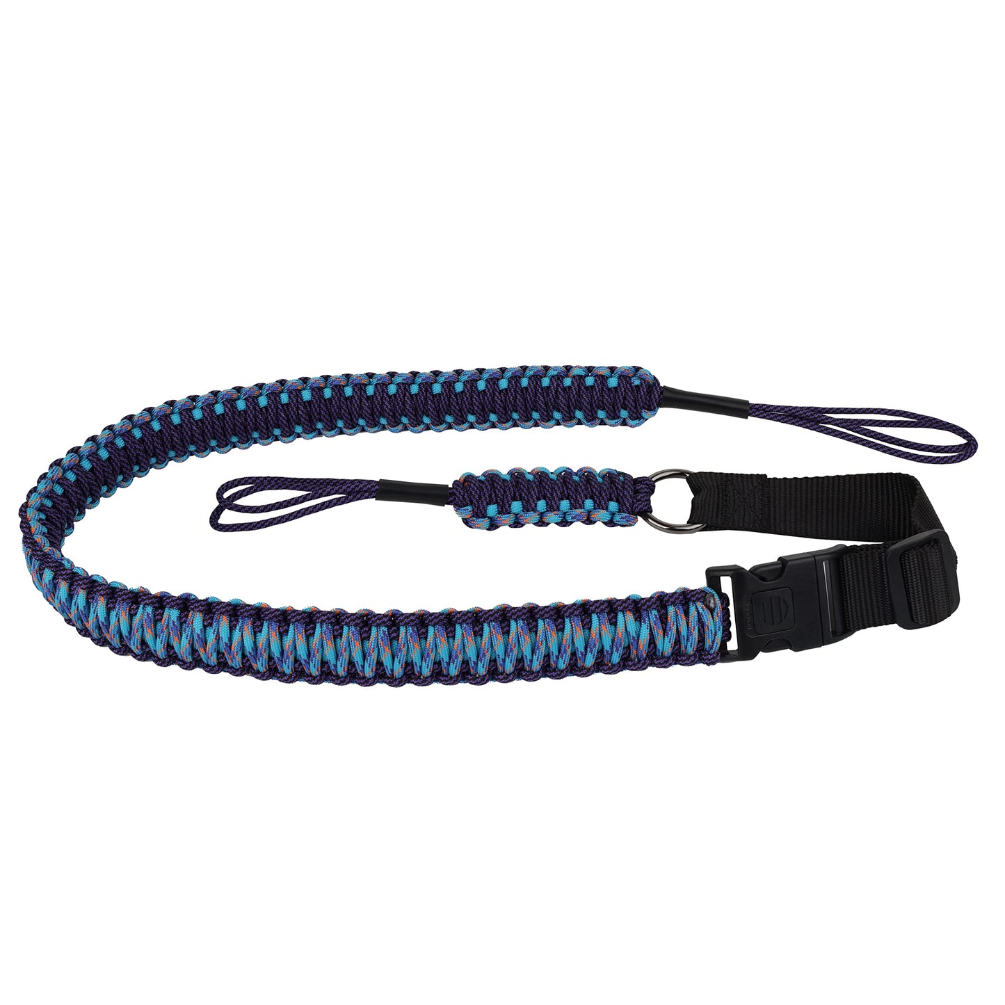 Sunya Paracord Compound Bow Sling with V2 Upgraded Magnetic Connection System. Lightweight Hands Free Shoulder Carrying Sling for Bow Hunting, Field Archery and 3D(Blackout)