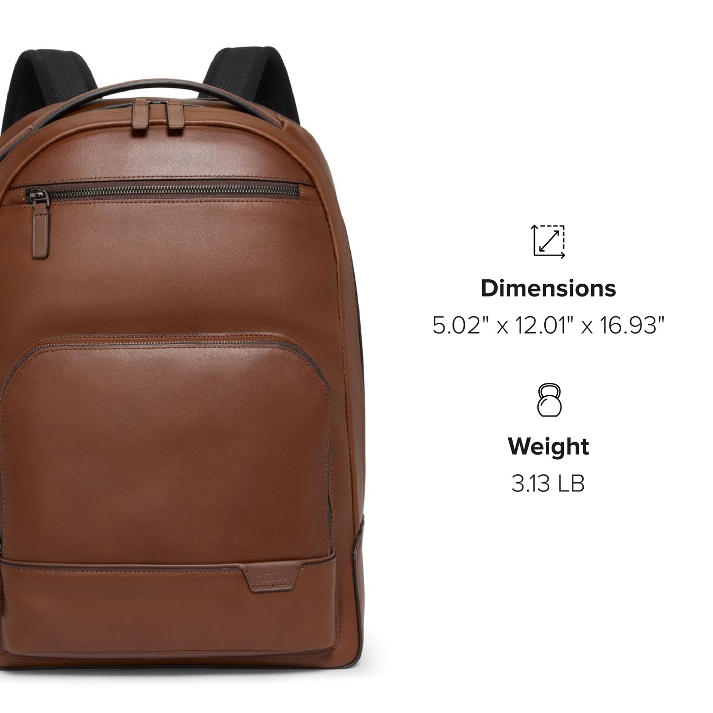 TUMI Harrison Warren Backpack - 15-Inch Laptop Backpack - Stylish Women's & Men's Backpack for Travel & Business - Cognac Leather