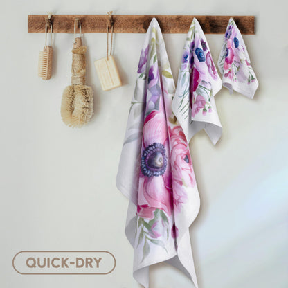3dRose Funny Crying Baby with Hammer Carpenter Satire 15x22 Hand Towel