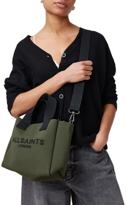 AllSaints Women's Handbags Izzy Mini Tote Olive Green