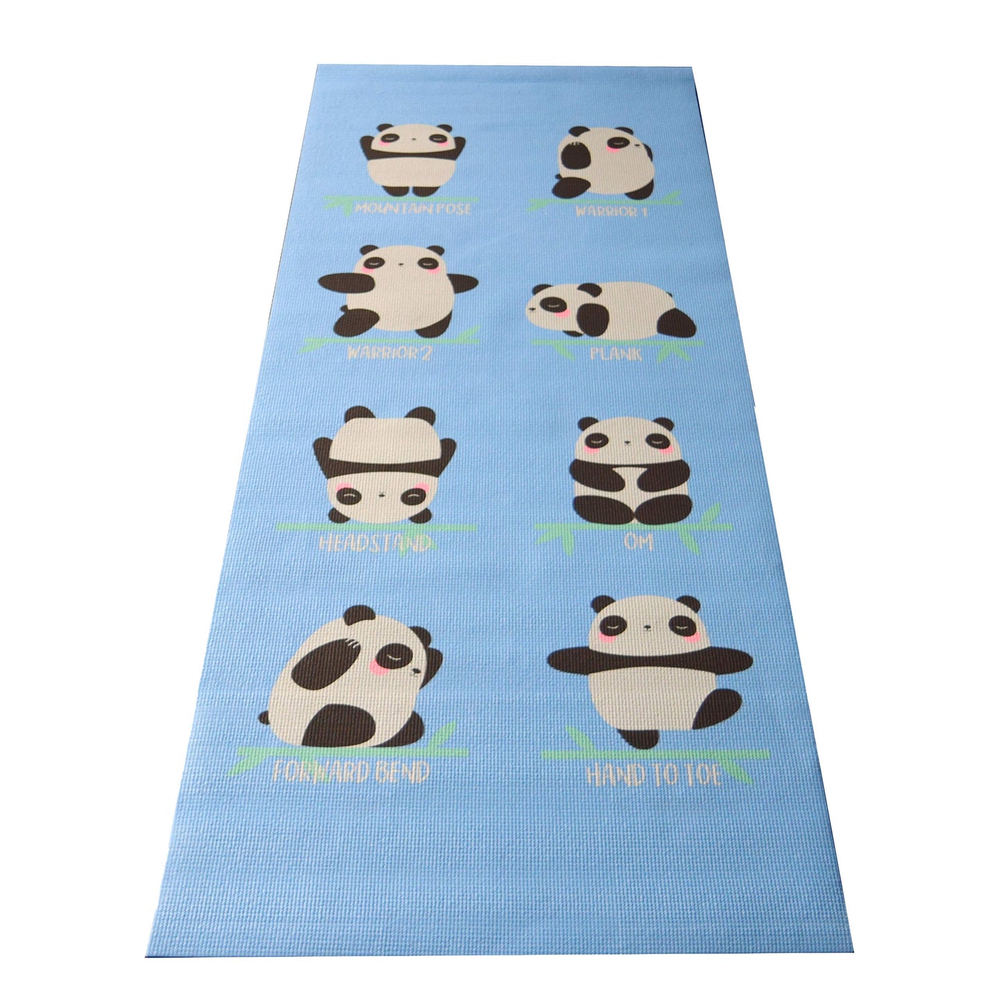 Bean Products Yoga Mat for Exercise - Non Slip Thick Comfortable Workout Floor Mat for Adults and Kids - Eco Friendly Foldable Yoga Mat for Yoga, Pilates, Gym and Stretching