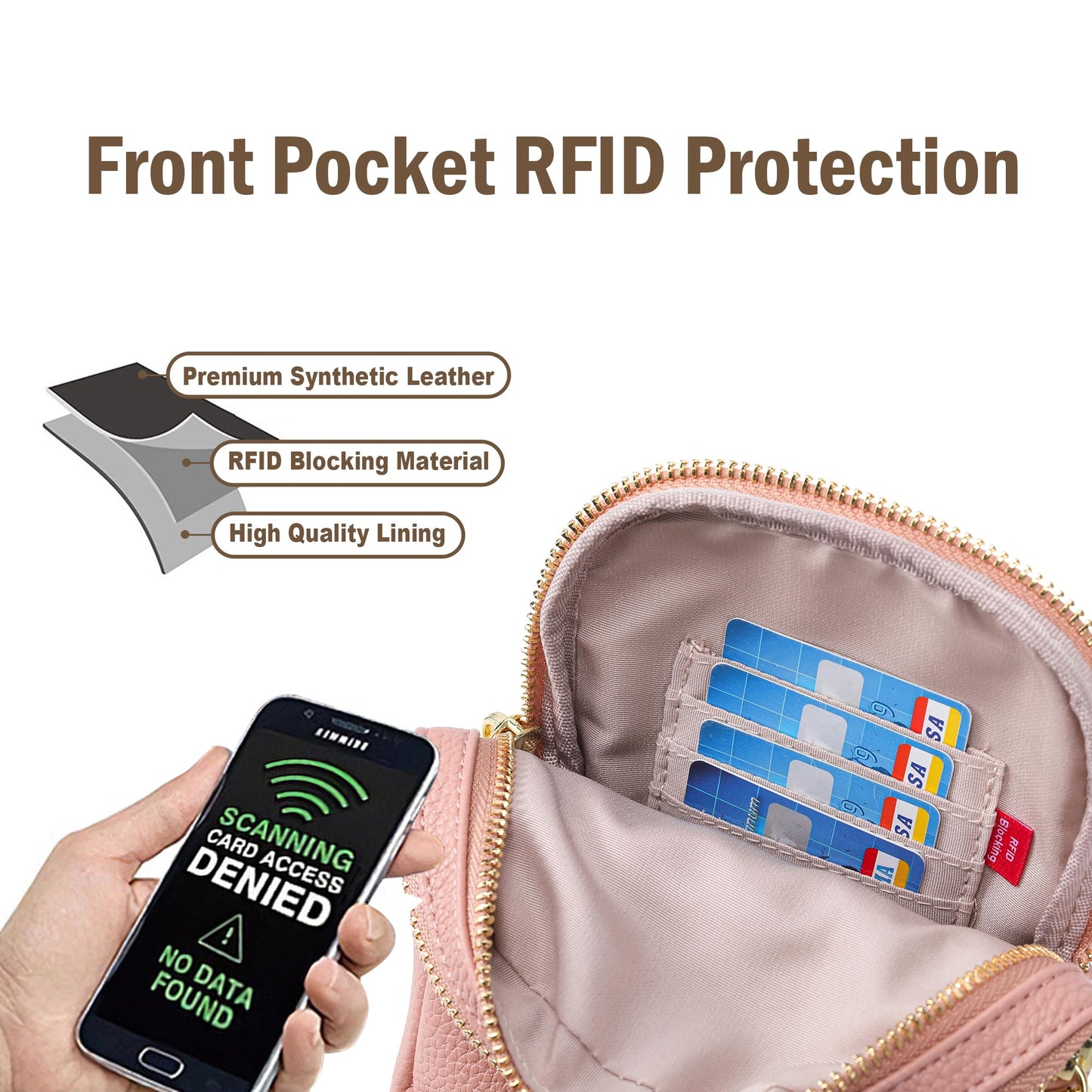 INICAT Anti Theft Crossbody Bags for Women Travel Small Sling Bags Cross Body Bag Purses for Woman