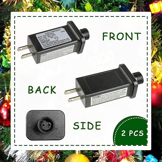12V 12W LED Transformer Replacement Class 2 Power Supply for Christmas String Light Inflatable Decorations LED Controller IP44 Waterproof Low Voltage